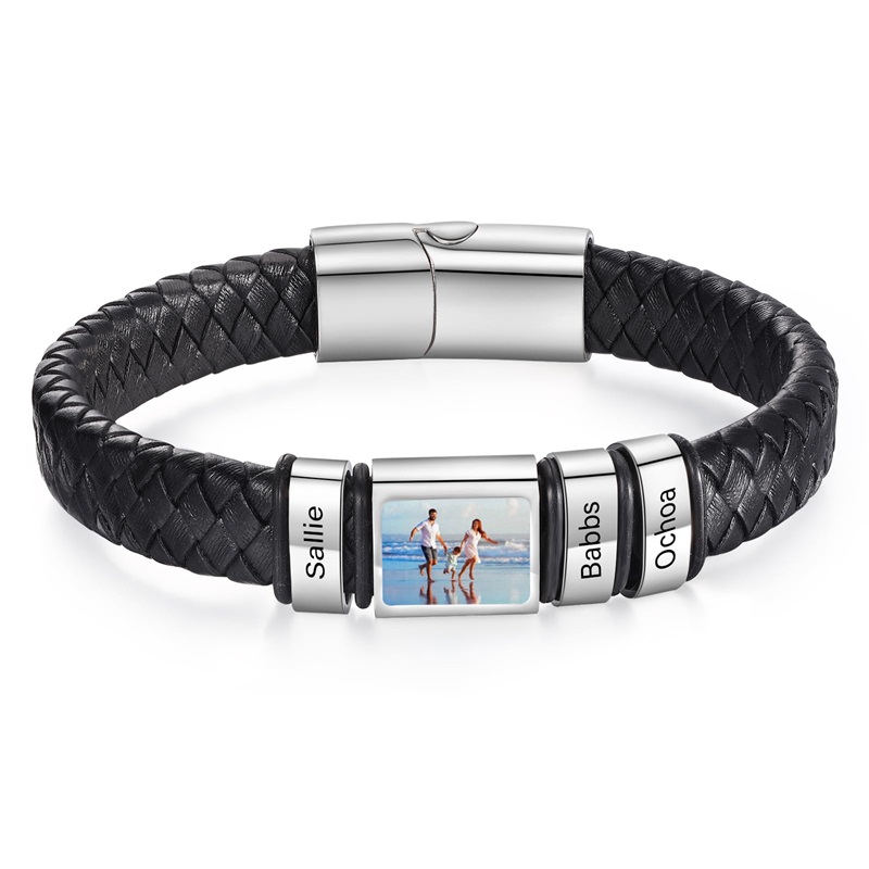 Men'S Grooming Pictures - Bracelet photo personnalisé pour homme, bracelet