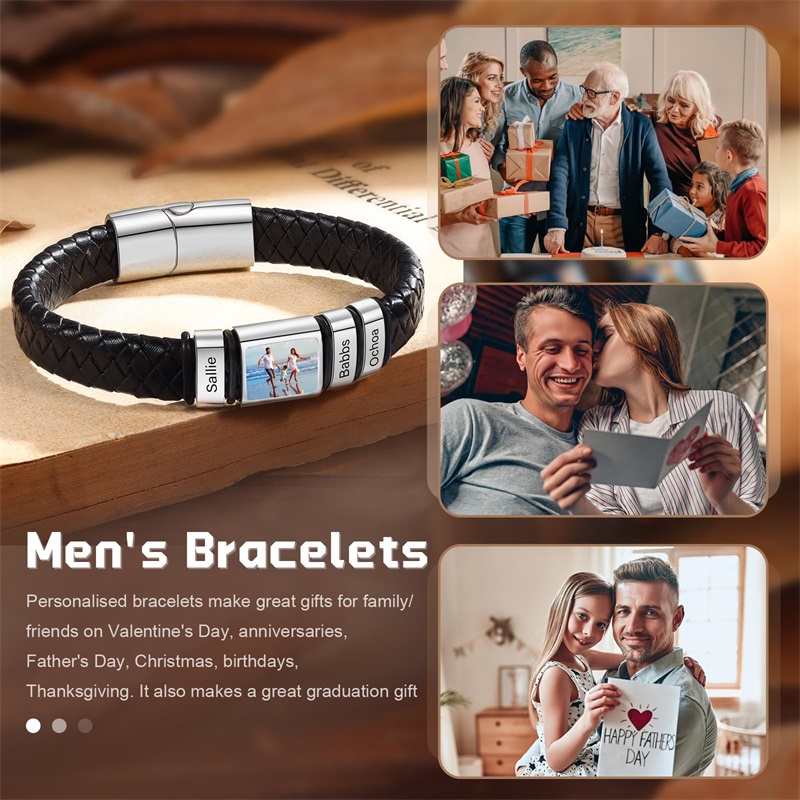 Bracelet photo personnalisé po - Men'S Grooming Pictures avis et prix