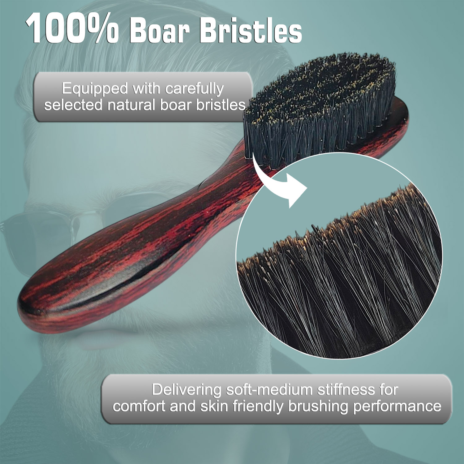 Mini brosse à barbe en poils d - Men'S Grooming Pictures avis et prix